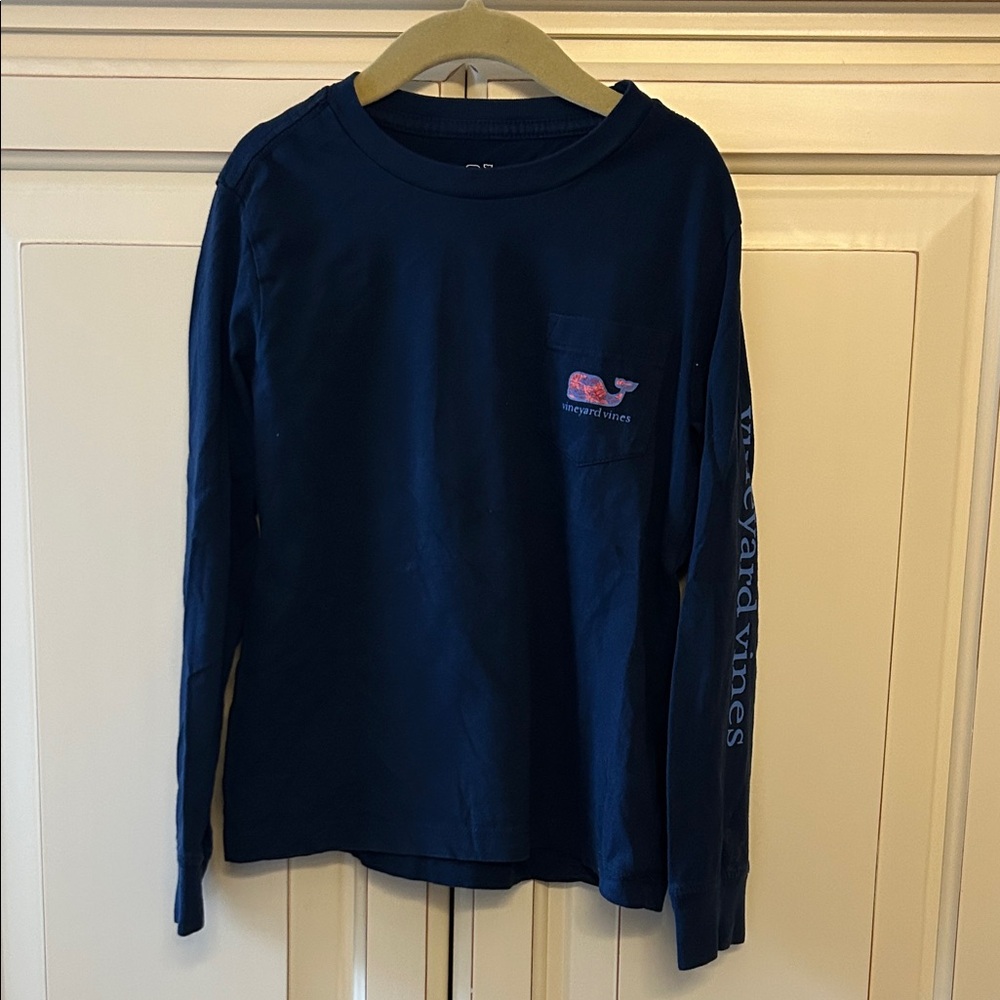 Vineyard Vines Kids Dark Blue Long Sleeve Tee size 6 new condition